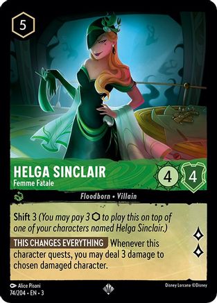 Helga Sinclair - Femme Fatale (74/204) - Into the Inklands Cold Foil