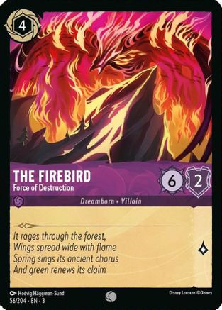 The Firebird - Force of Destruction (56/204) - Into the Inklands Cold Foil