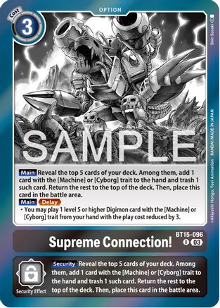 Supreme Connection! (BT15-096) - Exceed Apocalypse Foil