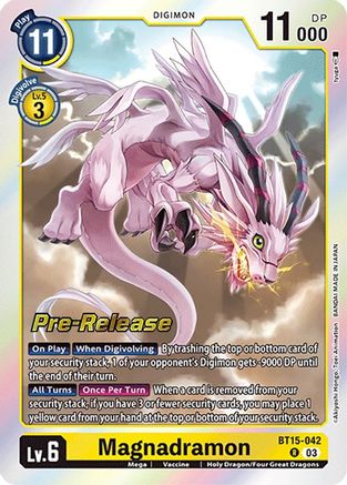 Magnadramon (BT15-042) - Exceed Apocalypse Pre-Release Cards Foil