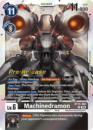 Machinedramon (BT15-066) - Exceed Apocalypse Pre-Release Cards Foil