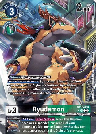 Ryudamon (Alternate Art) (BT15-056) - Exceed Apocalypse Foil