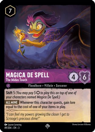 Magica De Spell - The Midas Touch (49/204) - Into the Inklands Cold Foil