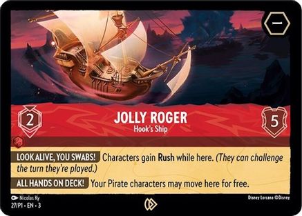 Jolly Roger - Hook's Ship (27) - Disney Lorcana Promo Cards Cold Foil