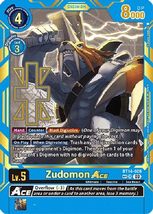 Zudomon ACE (Special Rare) (BT14-026) - Exceed Apocalypse Foil