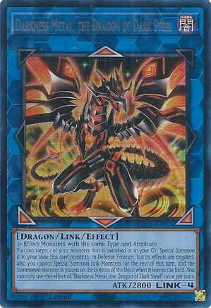 Darkness Metal, the Dragon of Dark Steel (Silver) (BLC1-EN044) - Battles of Legend: Chapter 1 1st Edition