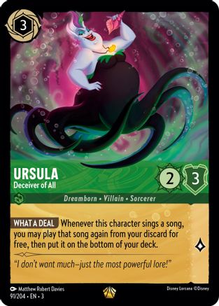 Ursula - Deceiver of All (91/204) - Into the Inklands Cold Foil