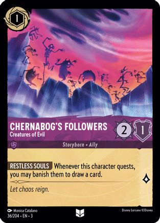 Chernabog's Followers - Creatures of Evil (36/204) - Into the Inklands