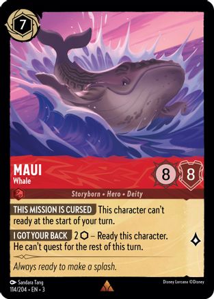 Maui - Whale (114/204) - Into the Inklands Cold Foil