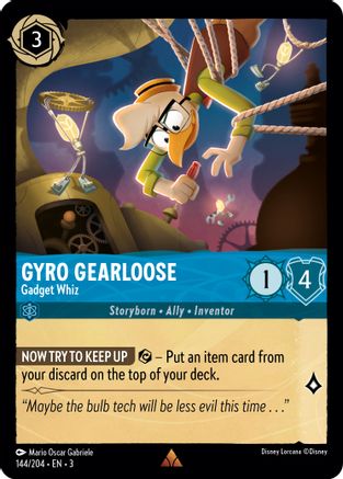 Gyro Gearloose - Gadget Whiz (144/204) - Into the Inklands