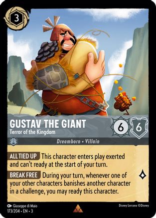 Gustav the Giant - Terror of the Kingdom (173/204) - Into the Inklands Cold Foil