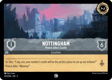 Nottingham - Prince John's Castle (203/204) - Into the Inklands Cold Foil