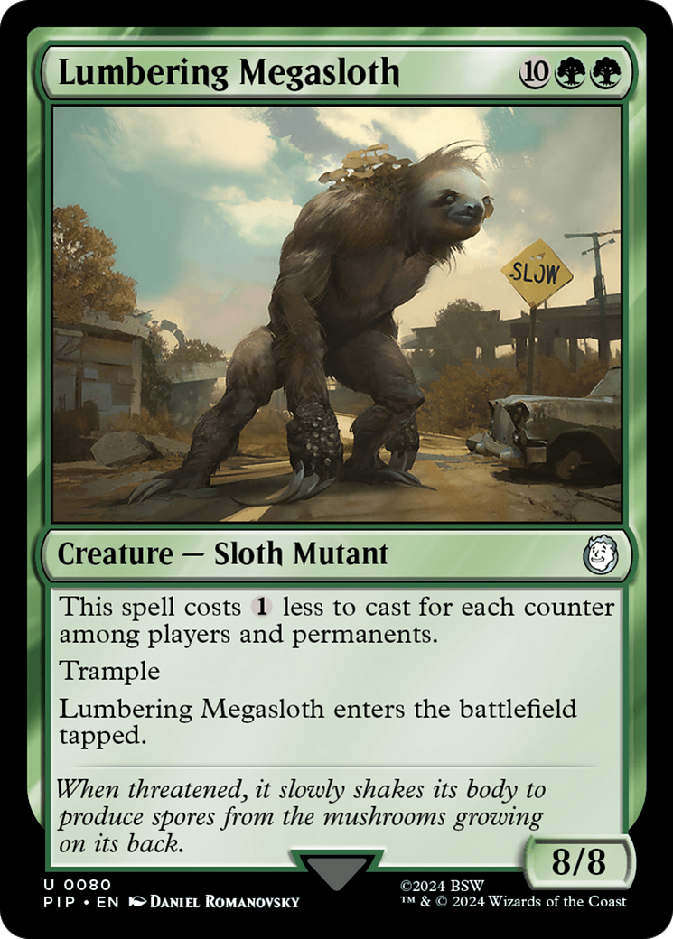 Lumbering Megasloth (PIP-080) -  Foil