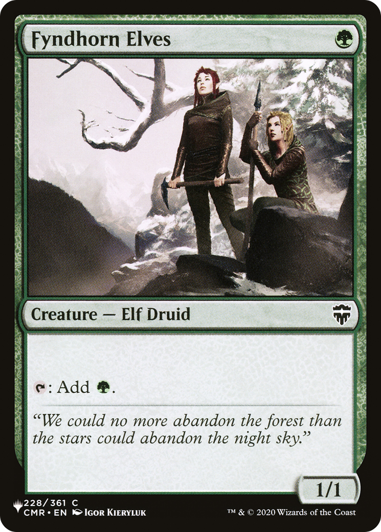 Fyndhorn Elves (LIST-CMR-228) -