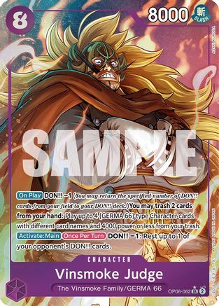 Vinsmoke Judge (Alternate Art) (OP06-062) - Wings of the Captain Foil