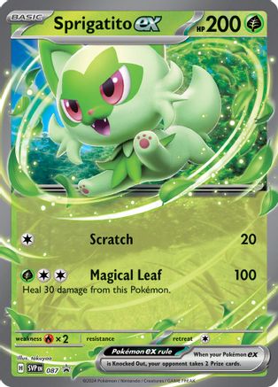 Sprigatito ex - 087 87 - Holofoil