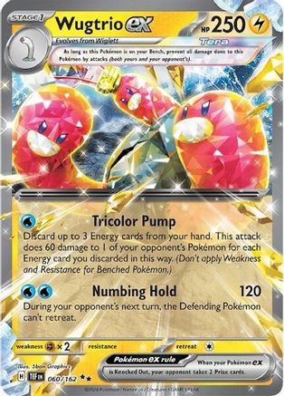 Wugtrio ex - 060/162 60 - Holofoil