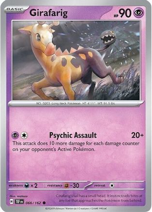 Girafarig 66 - Reverse Holofoil