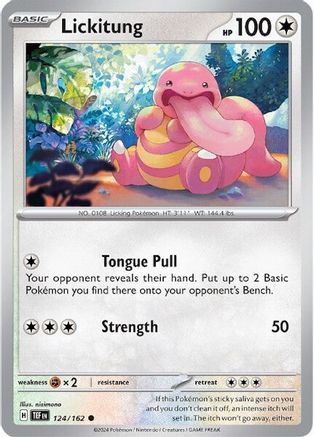 Lickitung - 124/162 124 - Reverse Holofoil