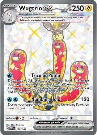 Wugtrio ex - 190/162 190 - Holofoil