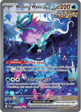 Walking Wake ex - 205/162 205 - Holofoil