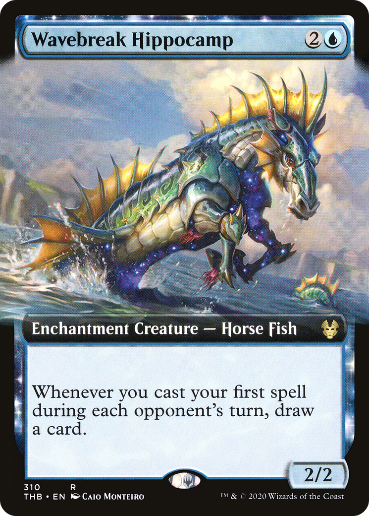 Wavebreak Hippocamp (THB-310) - : (Extended Art, enchantment) Foil