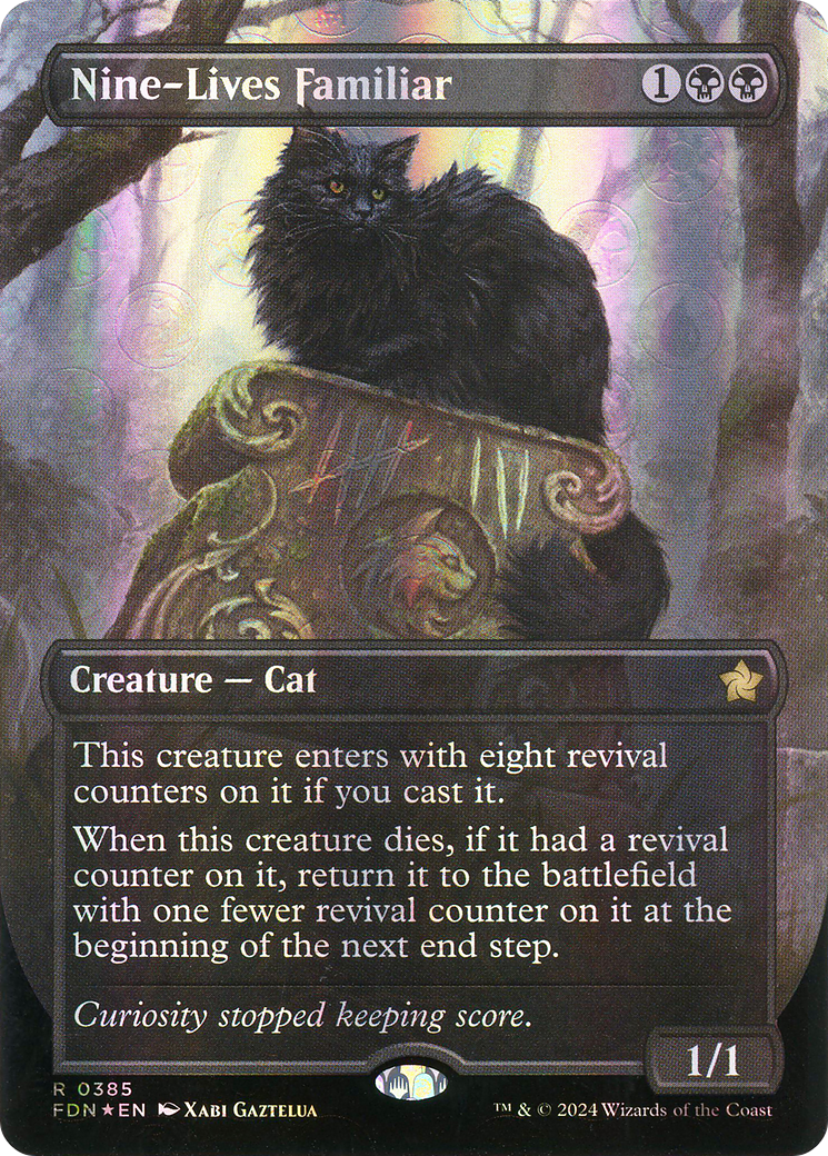 Nine-Lives Familiar (FDN-385) -  (Borderless) Foil