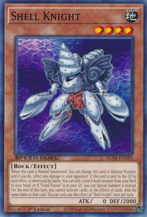 Shell Knight (SGX4-END05) - Speed Duel GX: Midterm Destruction 1st Edition