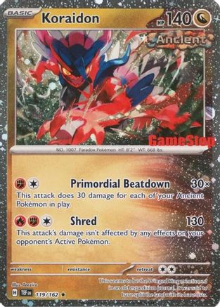 Koraidon (Gamestop Promo) 119 - Reverse Holofoil