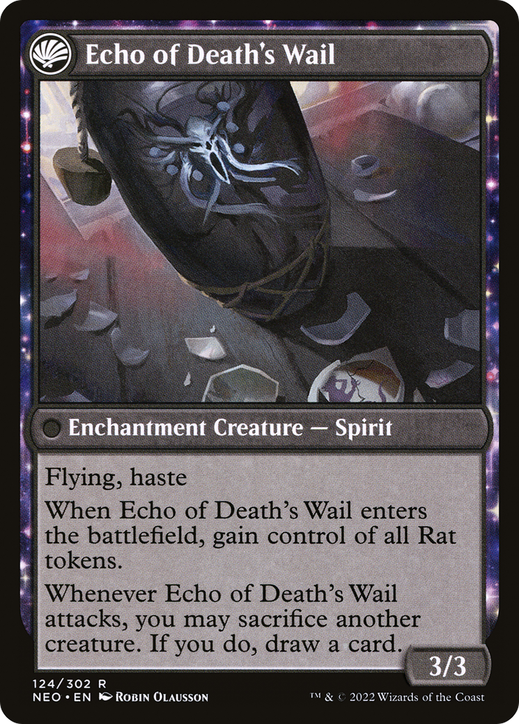 Tribute to Horobi // Echo of Death's Wail (NEO-124) - : (fandfc, enchantment) Foil