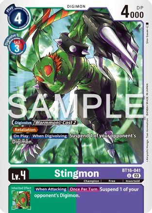 Stingmon (BT16-041) - Beginning Observer