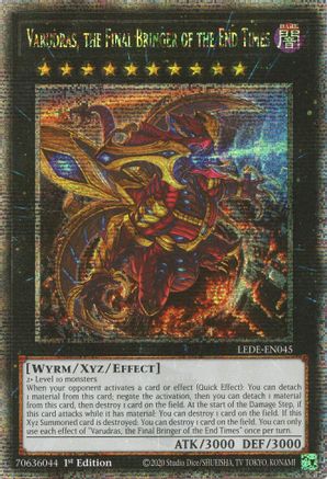 Varudras, the Final Bringer of the End Times (Quarter Century Secret Rare) (LEDE-EN045) - Legacy of Destruction 1st Edition