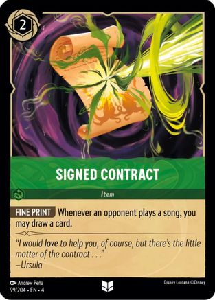 Signed Contract (99/204) - Ursulas Return Cold Foil