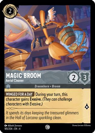 Magic Broom - Aerial Cleaner (185/204) - Ursulas Return Cold Foil