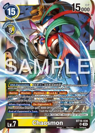 Chaosmon (BT16-036) - Beginning Observer Foil