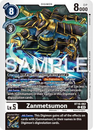 Zanmetsumon (BT16-062) - Beginning Observer