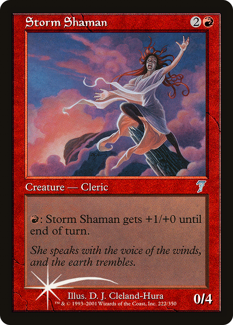 Storm Shaman (7ED-222★) -  Foil