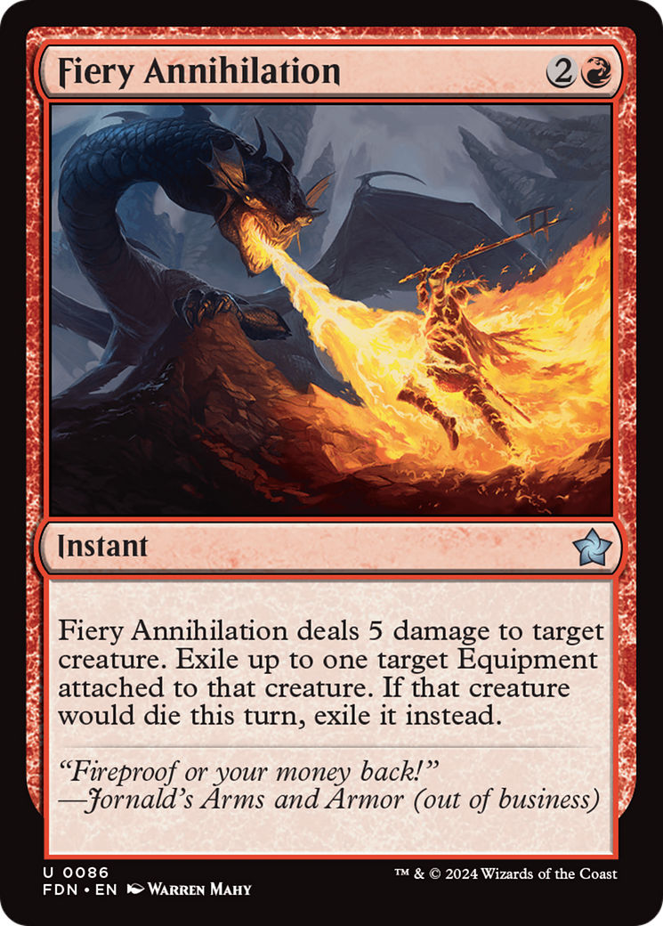 Fiery Annihilation (FDN-086) -  Foil