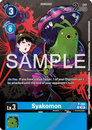 Syakomon - P-086 (Official Tournament Pack Vol.13) (P-086) - Digimon Promotion Cards Foil