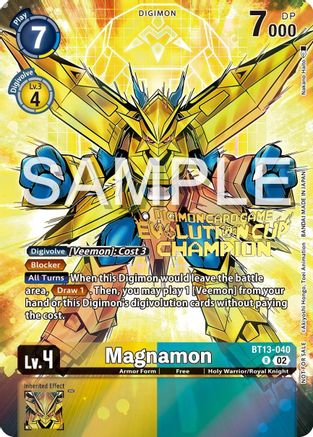 Magnamon - BT13-040 (2024 Evolution Cup Champion) (BT13-040) - Versus Royal Knights Foil