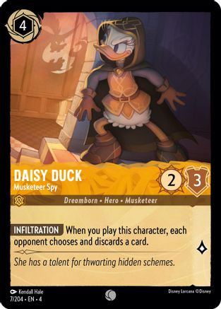 Daisy Duck - Musketeer Spy (7/204) - Ursulas Return