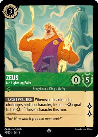 Zeus - Mr. Lightning Bolts (92/204) - Ursulas Return Cold Foil