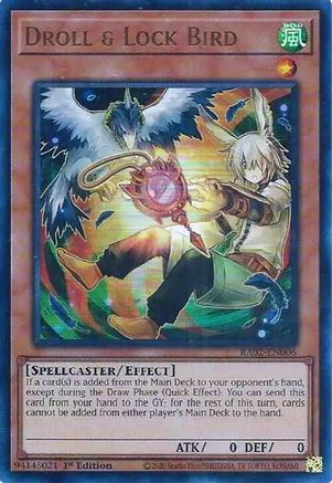 Droll & Lock Bird (Alternate Art) (UR) (RA02-EN006) - 25th Anniversary Rarity Collection II 1st Edition