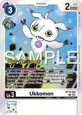 Ukkomon (BT16-082) - Beginning Observer Pre-Release Cards Foil