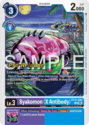 Syakomon (X Antibody) (BT16-066) - Beginning Observer Pre-Release Cards Foil