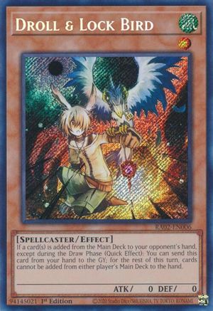 Droll & Lock Bird (Secret Rare) (RA02-EN006) - 25th Anniversary Rarity Collection II 1st Edition