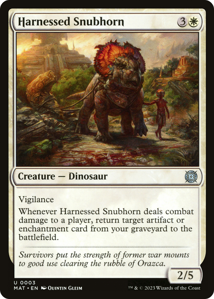 Harnessed Snubhorn (MAT-003) -  Foil