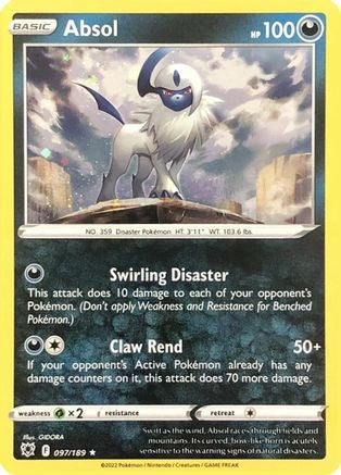 Absol - 097/189 (Cosmos Holo) 97 - Holofoil