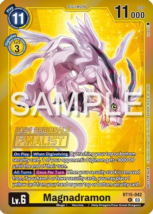 Magnadramon (2024 Regionals Finalist) (BT15-042) - Exceed Apocalypse Foil