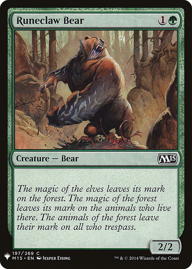 Runeclaw Bear (LIST-M15-197) -